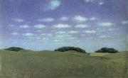 Vilhelm Hammershoi landscape from lejre oil painting